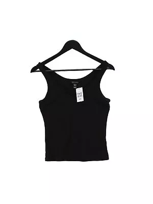 Buy New Look Women's T-Shirt UK 10 Black Polyester With Cotton, Elastane Basic • 8£