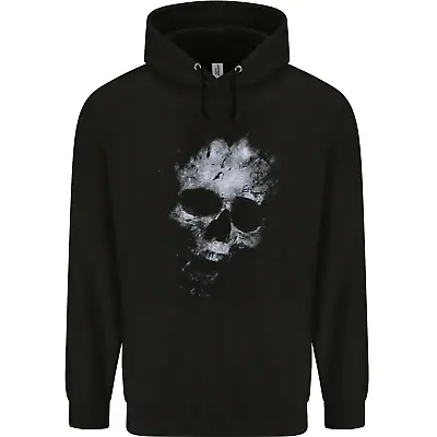 Buy Freaky Skull Biker Gothic Mens 80% Cotton Hoodie • 19.99£