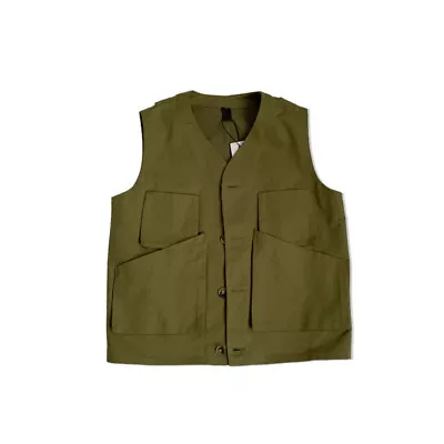 Buy Vest Mens Retro Cargo Summer Sleeveless Waistcoat Outside Wear Tops Gilet Jacket • 16.09£