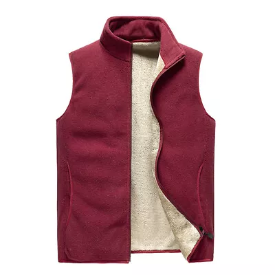 Buy Mens Winter Fleece Vest Bodywarmer Transitional Jacket Sleeveless Microfleece • 16.84£