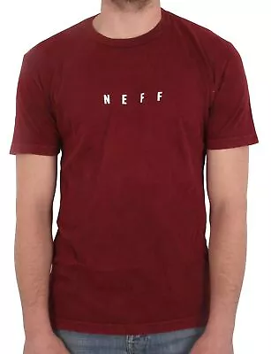 Buy Neff Lambert Washed T-Shirt - Maroon SML • 13.95£