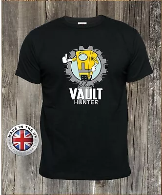 Buy Borderlands T Shirt Vault Hunters Claptrap Black Tshirt,unisex+ladies Fitted • 14.99£