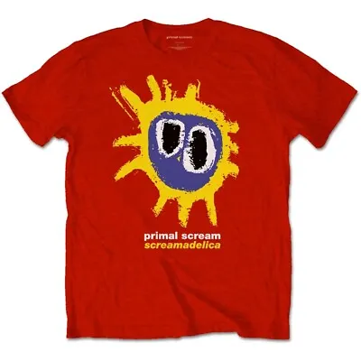 Buy Primal Scream T-Shirt Screamadelica Band Official Red New • 15.95£