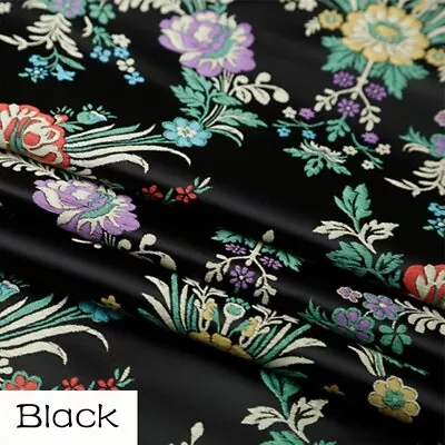 Buy Begonia Jacquard Damask Fabric Brocade Cloth Qipao Costume Material By Metre • 17.38£