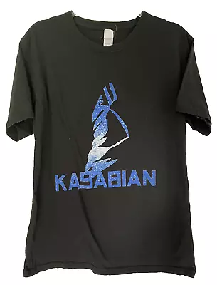 Buy Kasabian Tour Shirt Large Rock Band Indie Graphic 2021 Music Merch Men's Black • 17£