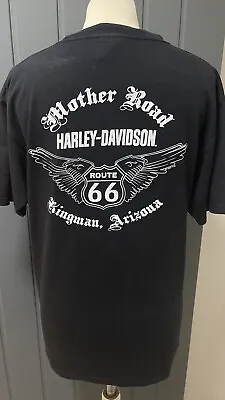 Buy Harley Davidson Route 66 T Shirt Size Medium Spell Out Festival Summer Holidays • 13.99£