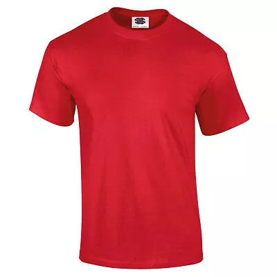 Buy Men's Plain T Shirts 100% Cotton Short Sleeve Tee Tops Summer Tee Shirts SALE • 4.49£