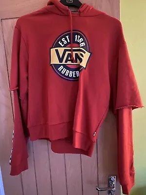 Buy Vans Rubber Co Cropped Hoodie XL Double Layered Sleeve • 19£