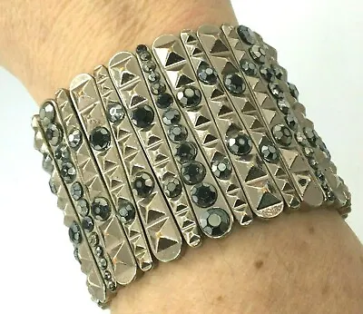 Buy Chunky Heavy Decorative Metal Wide Bracelet Costume Jewellery Tribal  Unisex • 16£