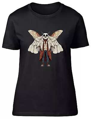 Buy Moth Man Womens T-Shirt Urban Legend Winged Creature Ladies Gift Tee • 8.99£