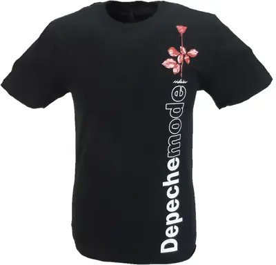 Buy Mens Black Official Depeche Mode Violator Side Rose T Shirt • 16.99£