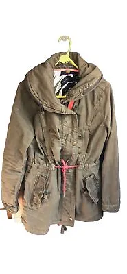 Buy Superdry Limited Edition Flag Jacket, Tropical Lining, Green, Hidden Hood, 10-12 • 13£