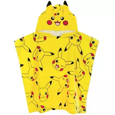Buy Pokemon Childrens/Kids Pikachu Hooded Towel NS6234 • 19.11£