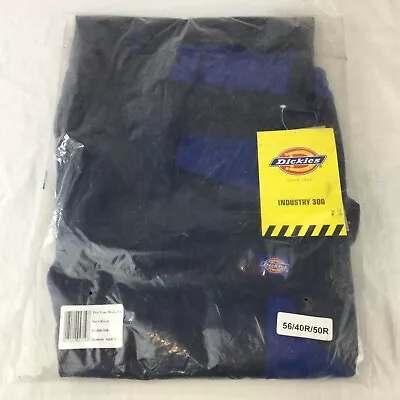 Buy DICKIES Industry 300 Two-Tone Navy Blue Mens Work Trousers Cargo Pants 40 Reg • 11.99£