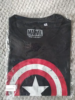 Buy Marvel Captain America Graphic T-shirt Men's Size M Medium Brand New Sealed • 7.99£