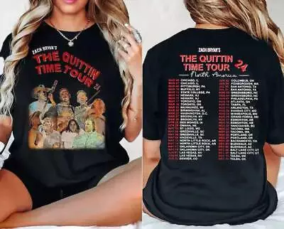 Buy Vintage Zach Bryan The Quittin Time Tour 2024 Shirt,New Album Tee Gift Fan Shirt • 28.25£