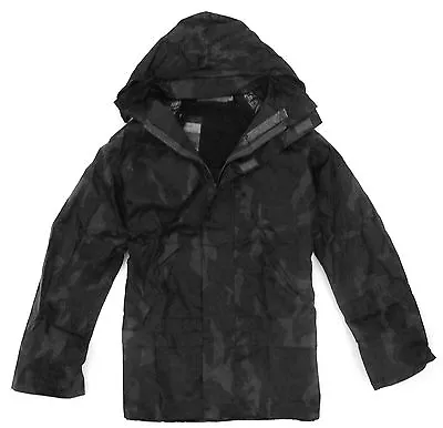 Buy LADIES WATERPROOF WINDPROOF BLACK CAMO JACKET All Sizes Night Urban Hooded Coat • 14.70£