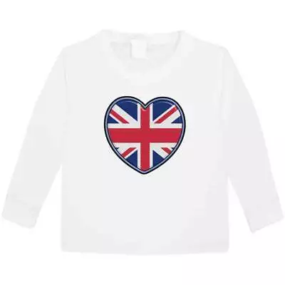 Buy 'United Kingdom Heart' Children's / Kid's Long Sleeve Cotton T-Shirts (KL038522) • 9.99£