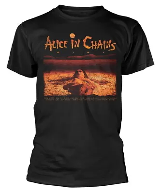 Buy Alice In Chains Dirt Tracklist Black T-Shirt NEW OFFICIAL • 17.99£