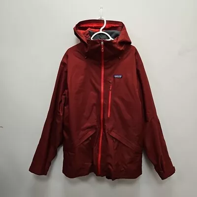 Buy Patagonia H2no Snowshot Waterproof  Full Zip Red Rain Insulated Jacket Coat XL • 119.99£