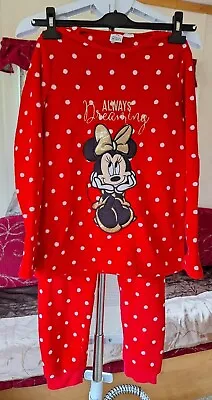 Buy Disney Minnie Mause Pyjama Fleece And Fluffy Set Size 12/13 Years 158 Cm. • 3.71£