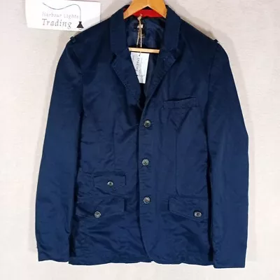 Buy H&M Jacket Coat Mens Blue Cotton 36 R Small Smart/Casual Wear Summer Lightweight • 21.99£