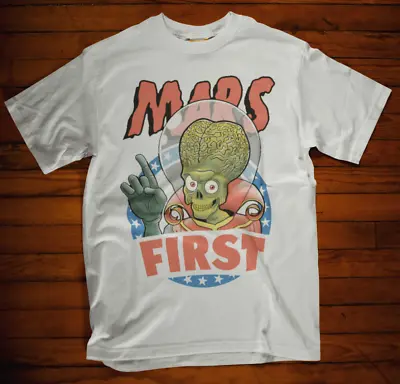 Buy Mars Attacks T-shirt Alien Movie Film 90s Retro Cool Funny First Nasa Space Time • 5.99£