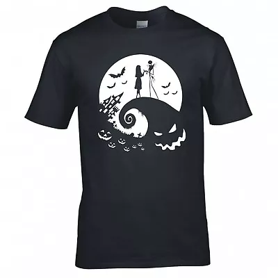 Buy Inspired By The Nightmare Before Christmas  Moon Silhouette  T-shirt • 12.99£