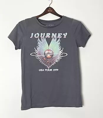 Buy Journey Women’s Gray 1979 USA Tour Graphic T-Shirt X-Small Band Tee • 9.64£