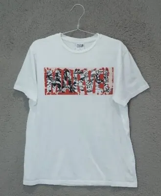 Buy Marvel T-Shirt Adults Medium White Red Logo Comic Strip Tee Mens • 7.99£