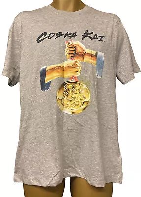 Buy Cobra Kai T-Shirt XL Mens Grey New With Tags By Bioworld • 8.99£