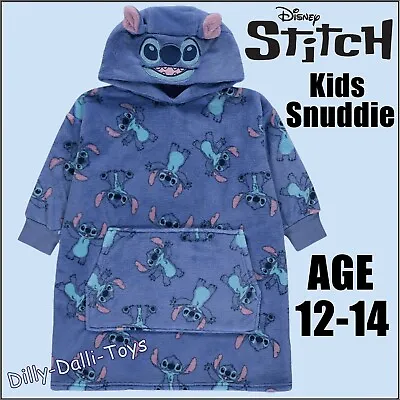Buy Disney Lilo Stitch Kid Snuddie Snoodie Snuggle Hoodie Age 12 13 14 Fleece Jumper • 17.99£