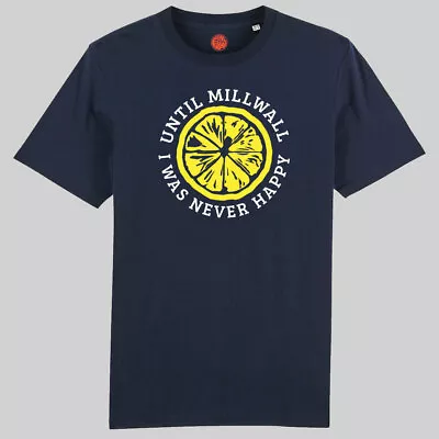 Buy Stone Roses Until Millwall Navy Organic Cotton T-shirt For Fans Of Millwall • 23.99£