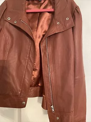 Buy Dark Pink Leather Jacket 12 • 10£