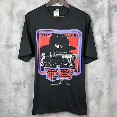Buy ORIGINAL Vintage 90s THIN LIZZY Tour T-Shirt THE ROCKER Phil Lynott Tribute, XL • 120.55£