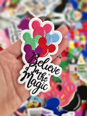 Buy Disney Believe In The Magic Balloon Patch Embroidered Iron Sew On Clothes Patch • 6.99£