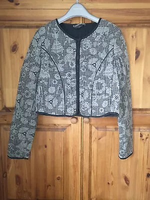 Buy 🌞 Rare Topshop Sugar Skull Quilted Jacket Size 12 🌞 • 34.99£