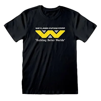 Buy Official Alien Weyland Yutani Corporation Logo Black T-shirt • 12.99£