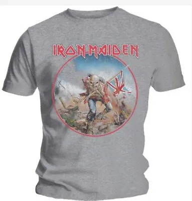 Buy Iron Maiden Trooper Vintage Circle T-shirt. Extra Large. • 13.25£