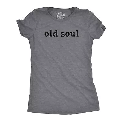 Buy Womens Old Soul T Shirt Funny Cool Retro Traditional Wise Tee For Ladies • 12.41£