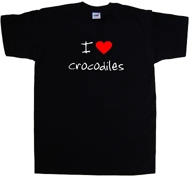 Buy I Love Heart Crocodiles T-Shirt • 8.99£