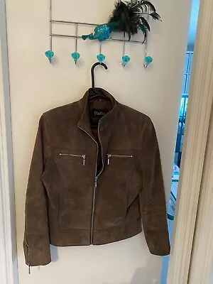 Buy Brown Steffel Real Leather Jacket Size 38 • 35£