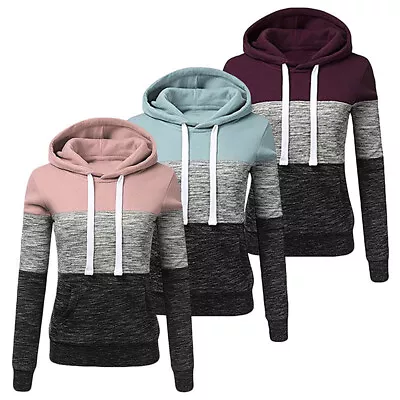 Buy Winter Womens Hooded Sweatshirt Ladies Warm Hoodies Tops Jumper Pullover Blouse • 9.99£