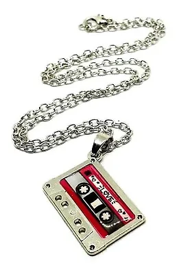 Buy Tape Cassette Pendant 80's Necklace Nostalgic Quirky Retro Gen X Fun Jewellery • 4.45£