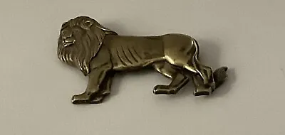 Buy Vintage LION Brooch Wild Cat King Of The Jungle Brassy Gold Tone Pin Signed JJ • 17.35£