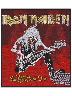 Buy IRON MAIDEN Standard Patch: FEAR OF THE DARK LIVE IN RETAIL PACK: Official Merch • 4.30£