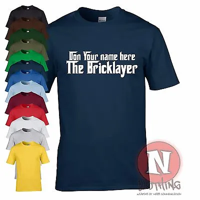 Buy Bricklayer Custom Personalised Godfather Movie T-shirt Birthday Christmas • 11.99£