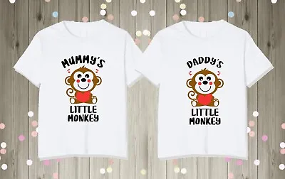 Buy Kids Little Monkey  T Shirt Boys Girls Gift Mum Nan Dad Birthday Easter Tee • 8.99£