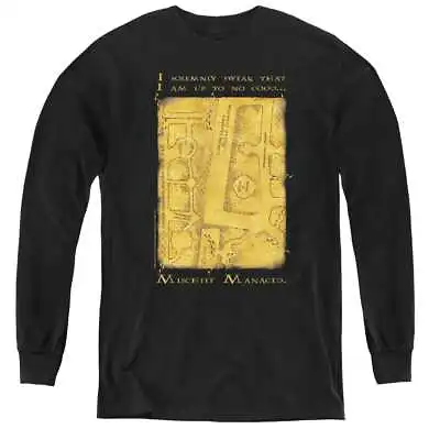 Buy Harry Potter Marauders Map Interior Words - Youth Long Sleeve T-Shirt • 22.84£