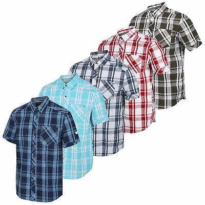 Buy Regatta Mens Casual Summer Short Sleeve Check Shirt HUGE SALE RRP £35 FROM £3.99 • 6.99£